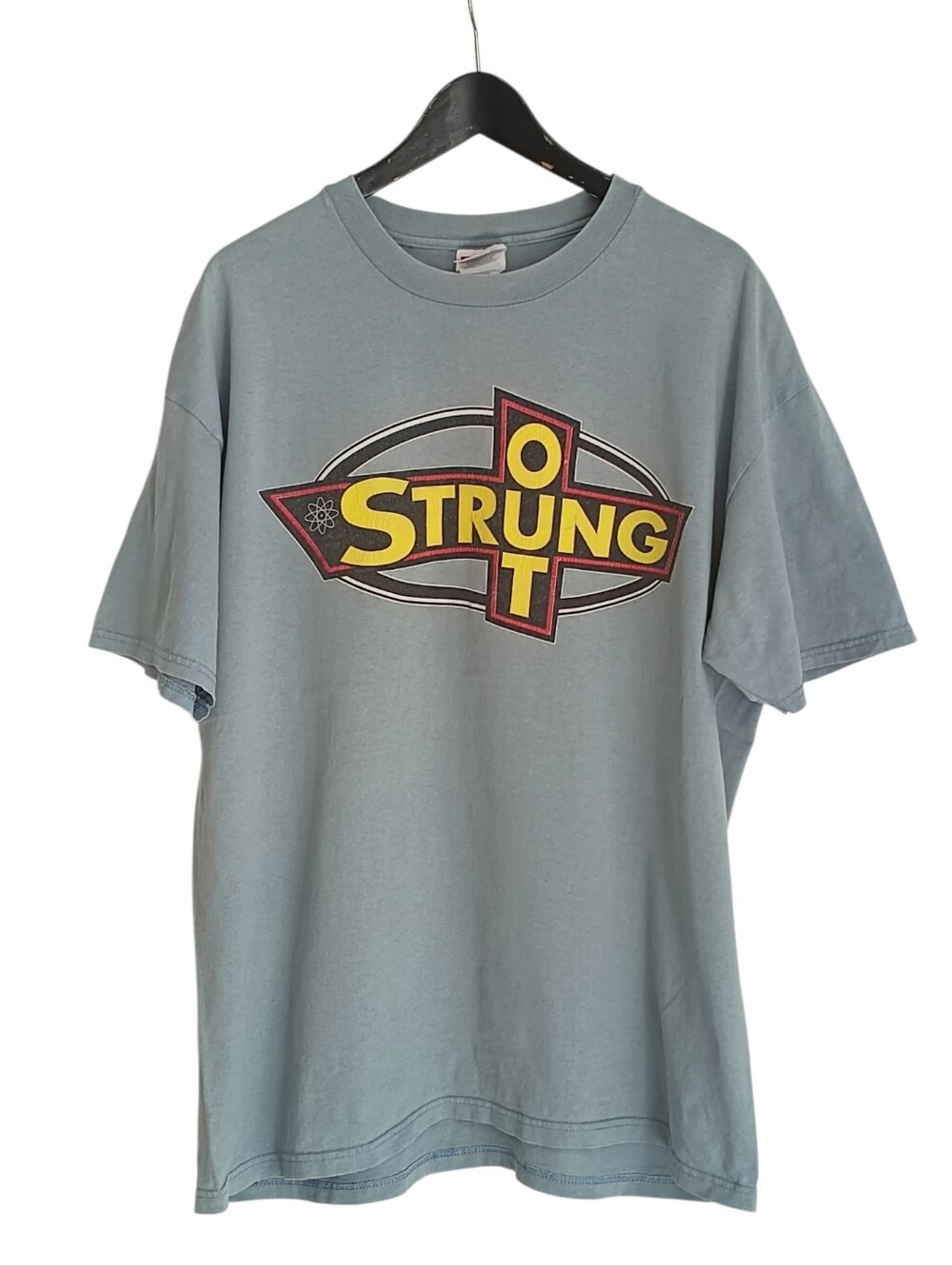 VTG 90s Strung Out Band Tee Fat Wreck Chords Hanes Distressed XL